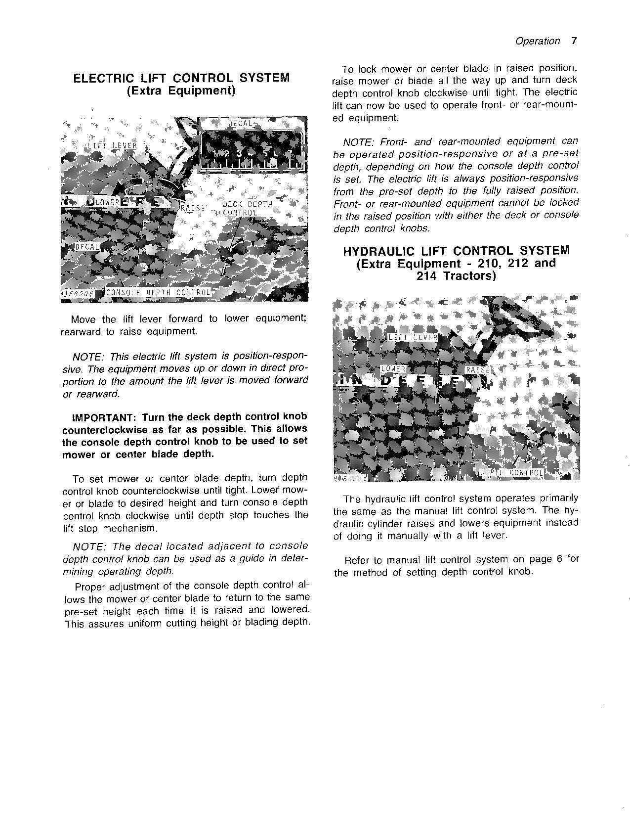 JOHN DEERE 200 210 212 214 TRACTOR OPERATORS MANUAL