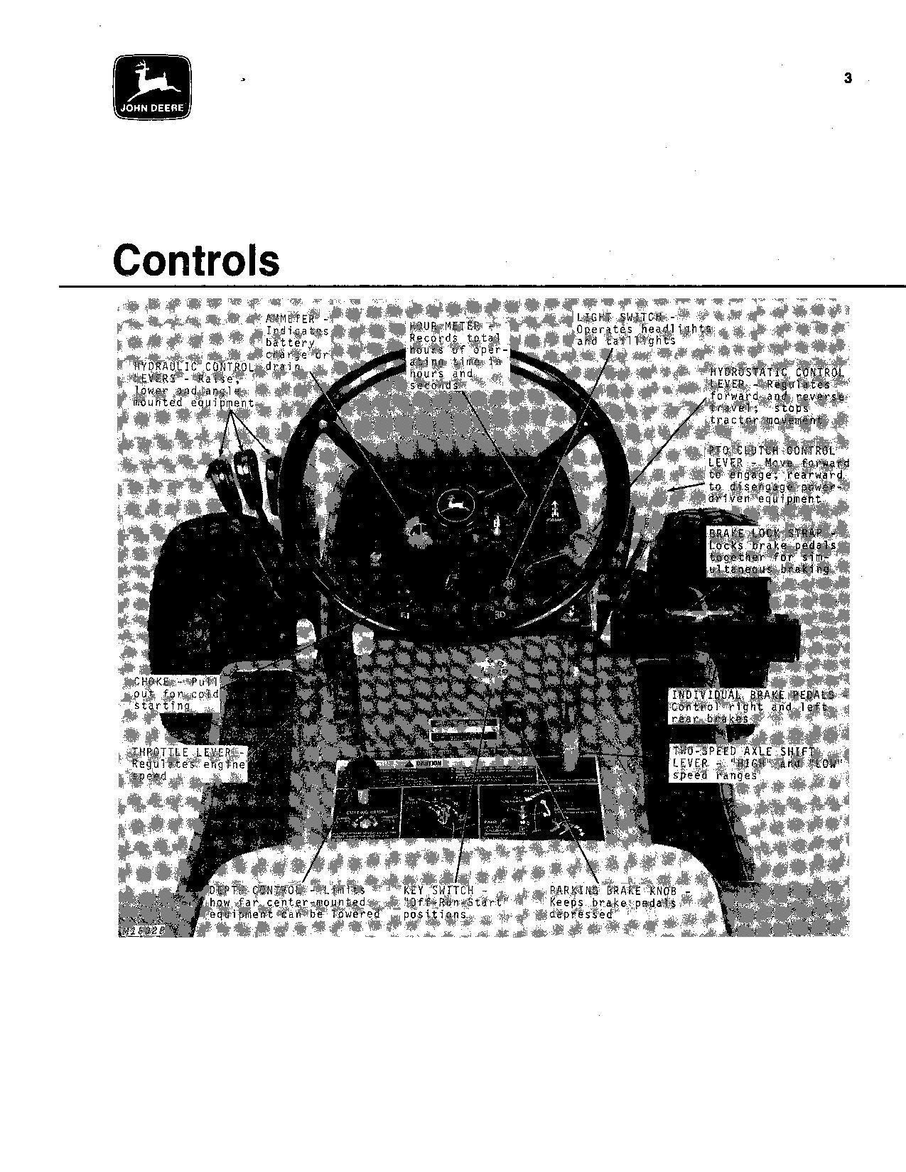 JOHN DEERE 400 TRACTOR OPERATORS MANUAL SER 030001-