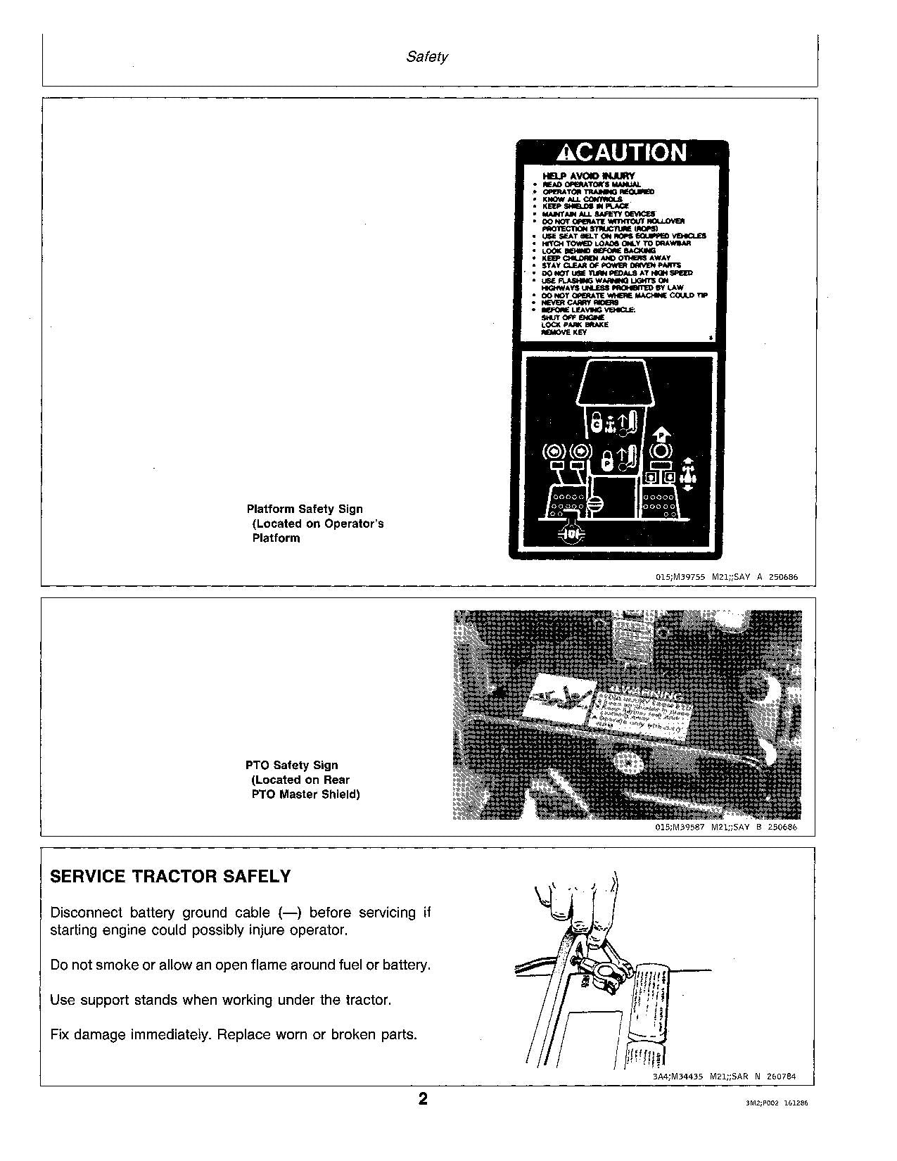 JOHN DEERE 655 755 855 TRACTOR OPERATORS MANUAL -475000