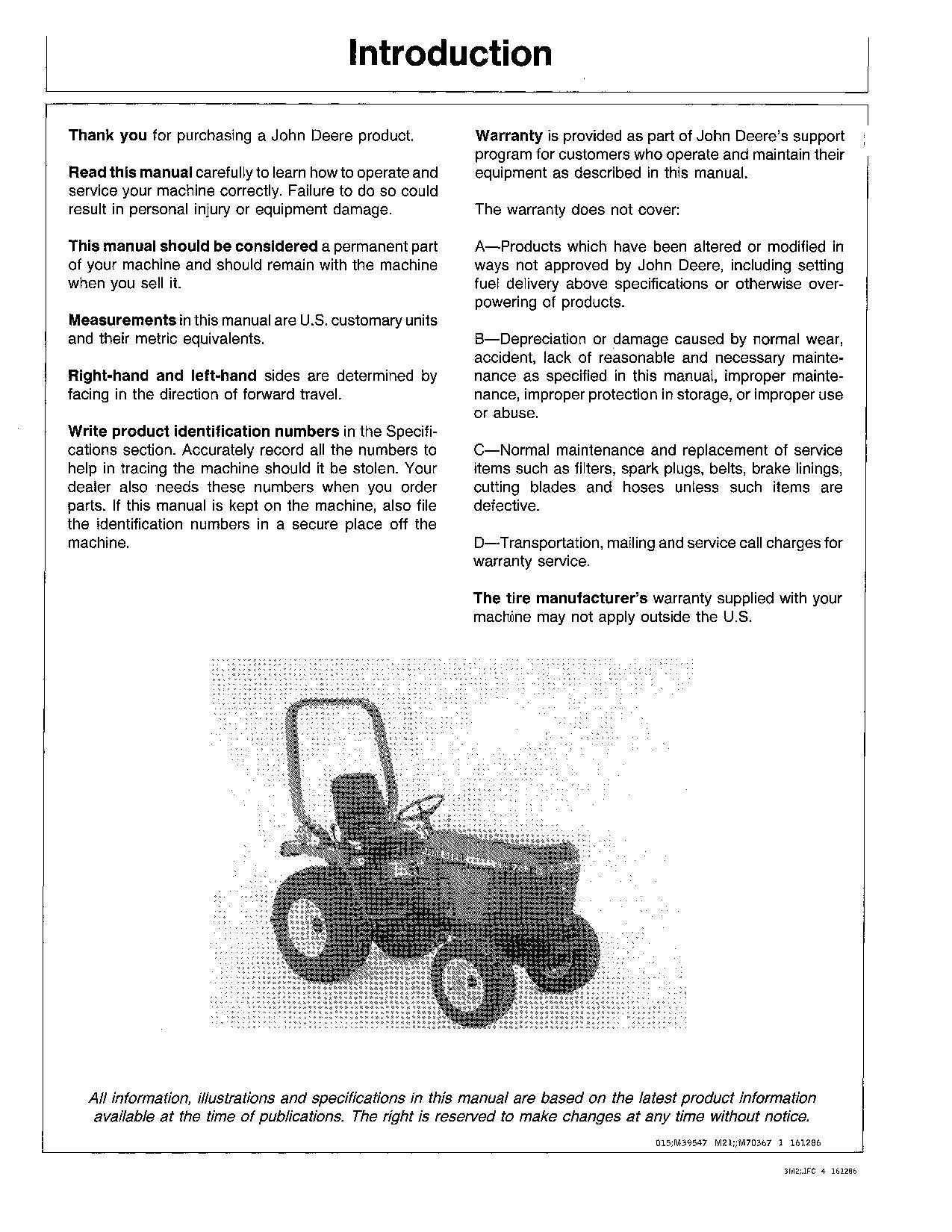 JOHN DEERE 655 755 855 TRAKTOR-BETRIEBSHANDBUCH -475000