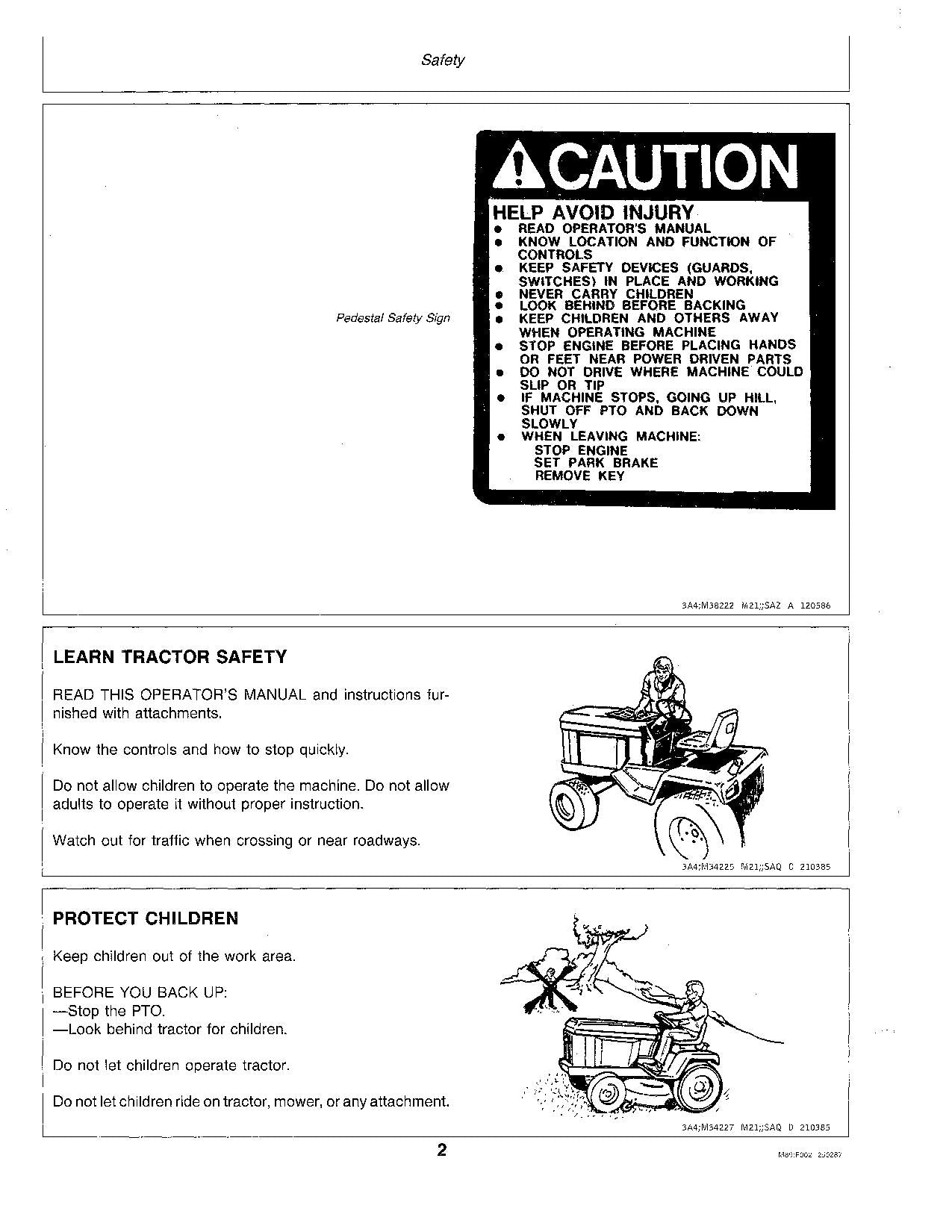 JOHN DEERE 332 TRACTOR OPERATORS MANUAL 420001-475000