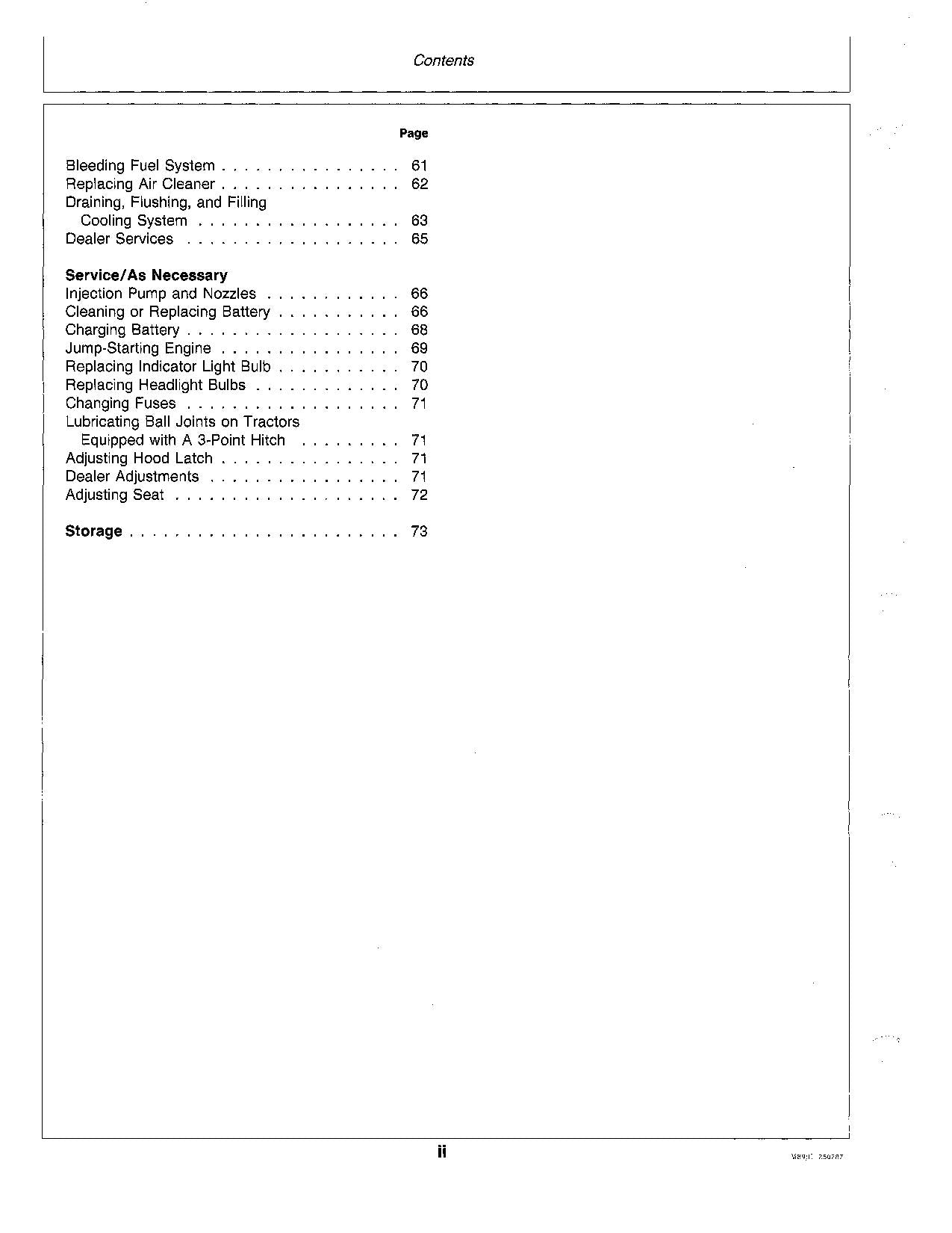 JOHN DEERE 332 TRACTOR OPERATORS MANUAL 420001-475000