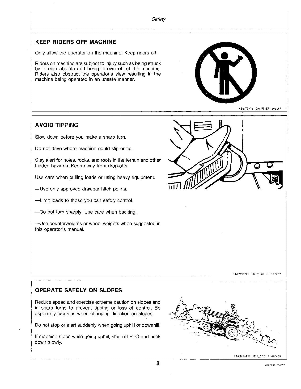 JOHN DEERE 332 TRACTOR OPERATORS MANUAL 420001-475000