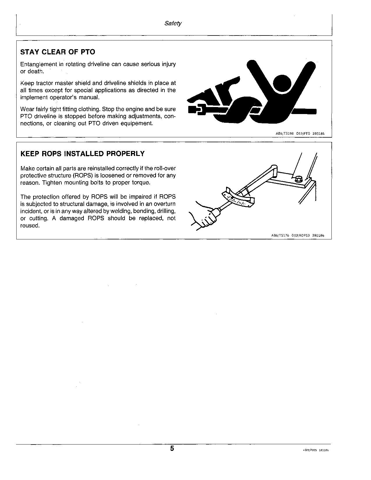 JOHN DEERE 756 856 TRAKTOR-BETRIEBSHANDBUCH -475000