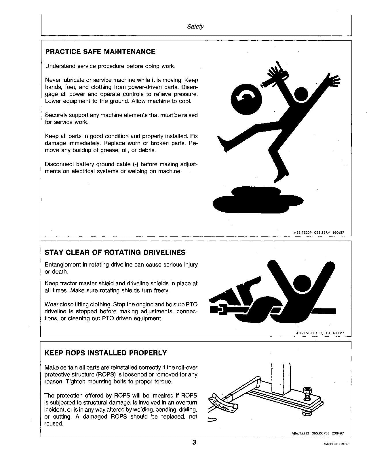 JOHN DEERE 655 755 855 TRACTOR OPERATORS MANUAL  475001-615000