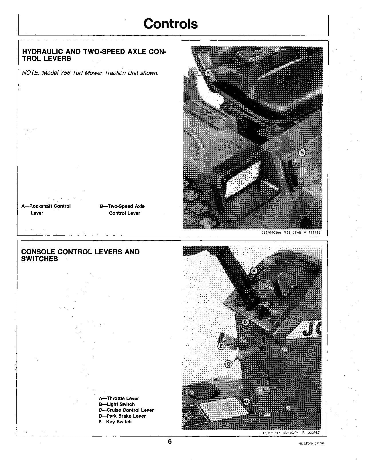 JOHN DEERE 756 856 TRACTOR OPERATORS MANUAL   475001-