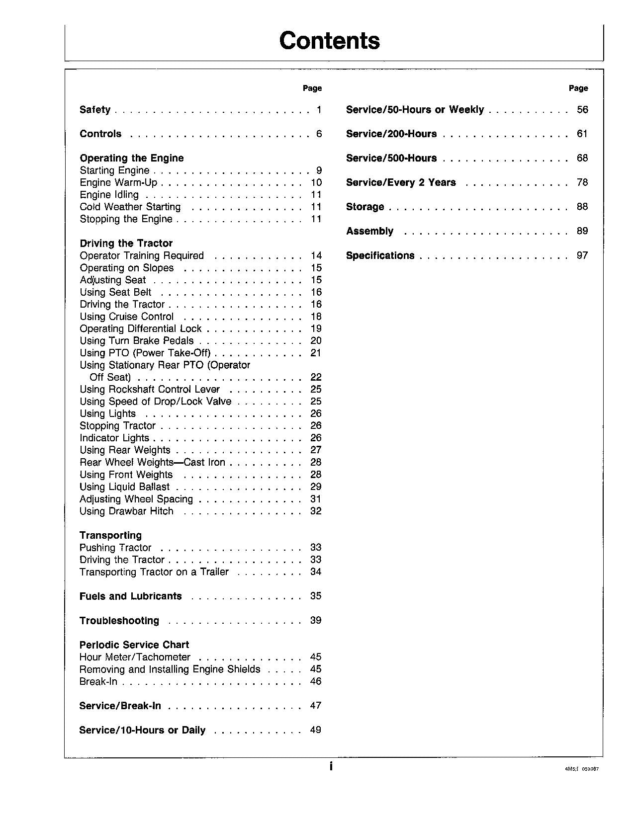 JOHN DEERE 756 856 TRACTOR OPERATORS MANUAL   475001-