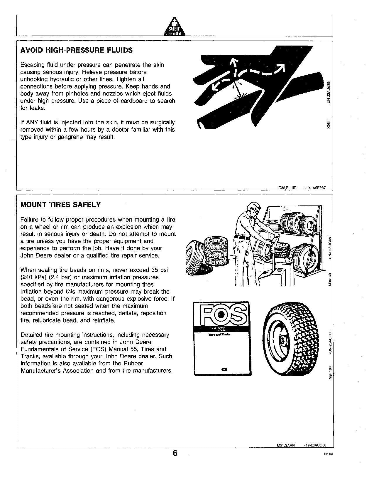 MANUEL D'UTILISATION DU TRACTEUR JOHN DEERE 430 475001-999000