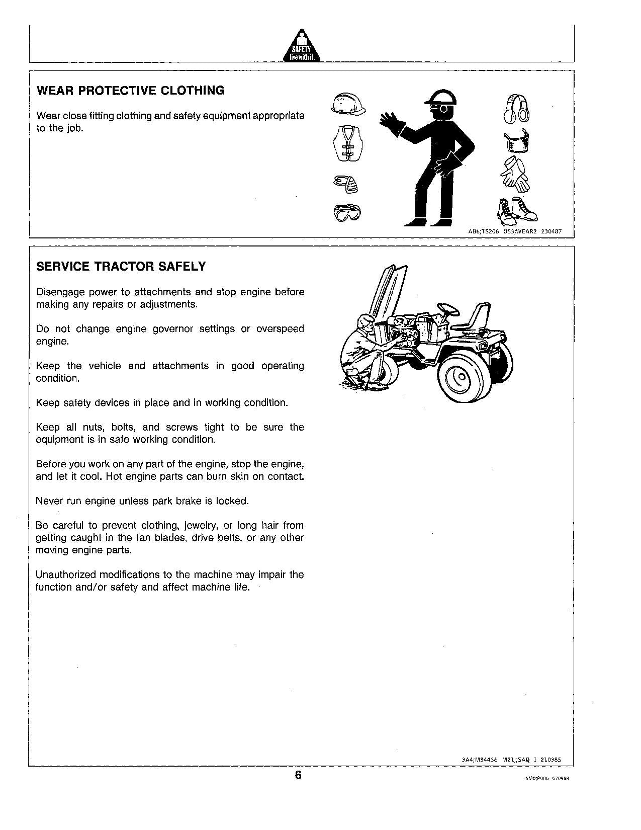 MANUEL D'UTILISATION DU TRACTEUR JOHN DEERE 322 475001-