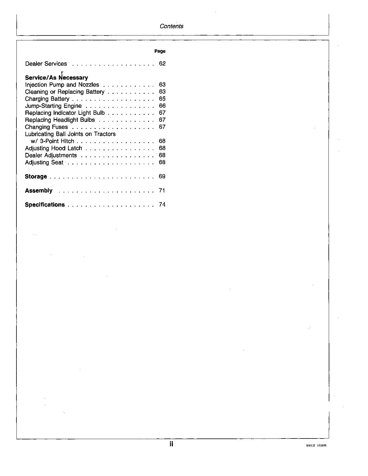 JOHN DEERE 332 TRACTOR OPERATORS MANUAL SER 475001-