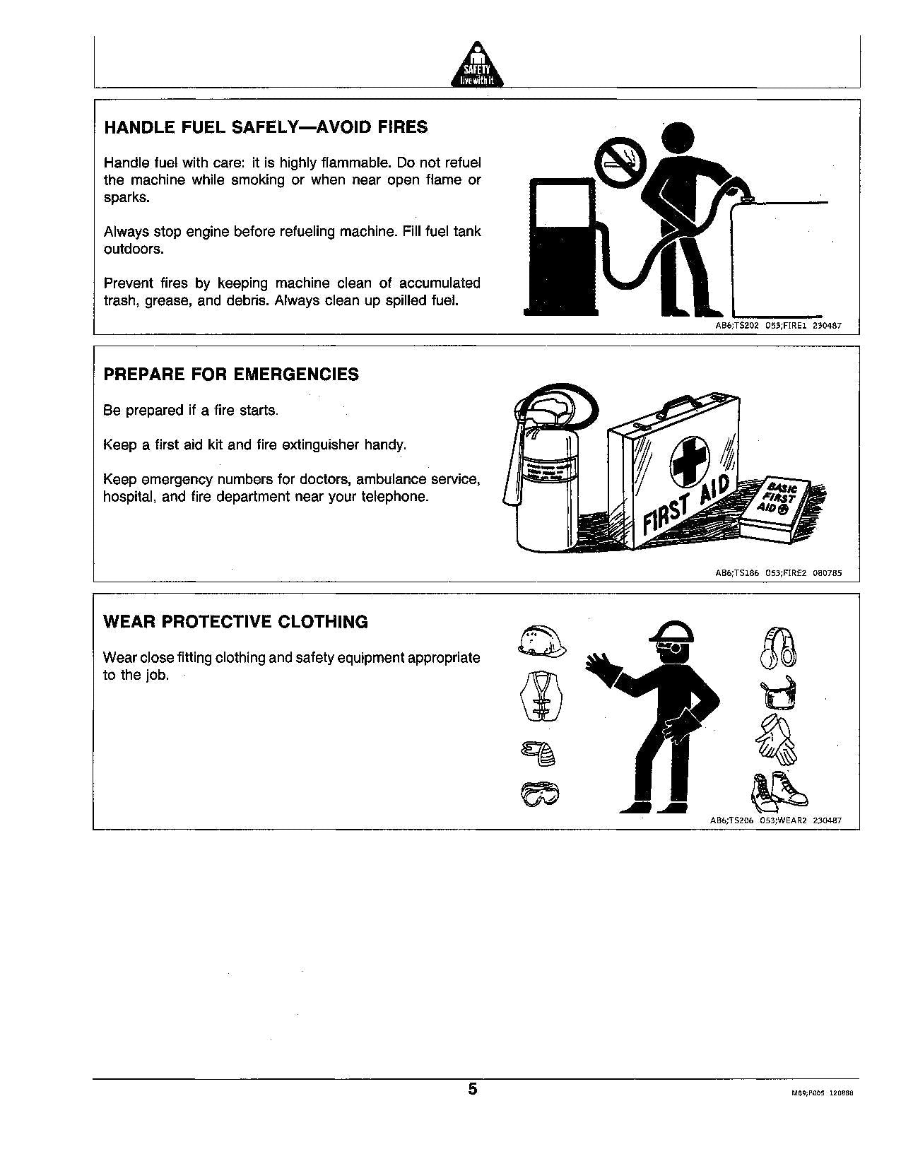 JOHN DEERE 332 TRACTOR OPERATORS MANUAL SER 475001-