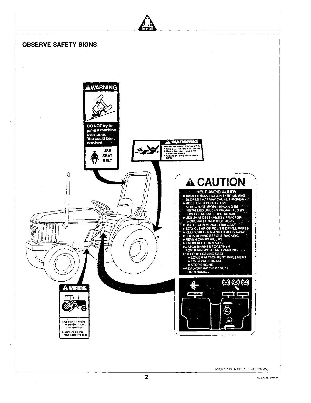 JOHN DEERE 670 770 TRAKTOR BEDIENUNGSANLEITUNG 000000-100000