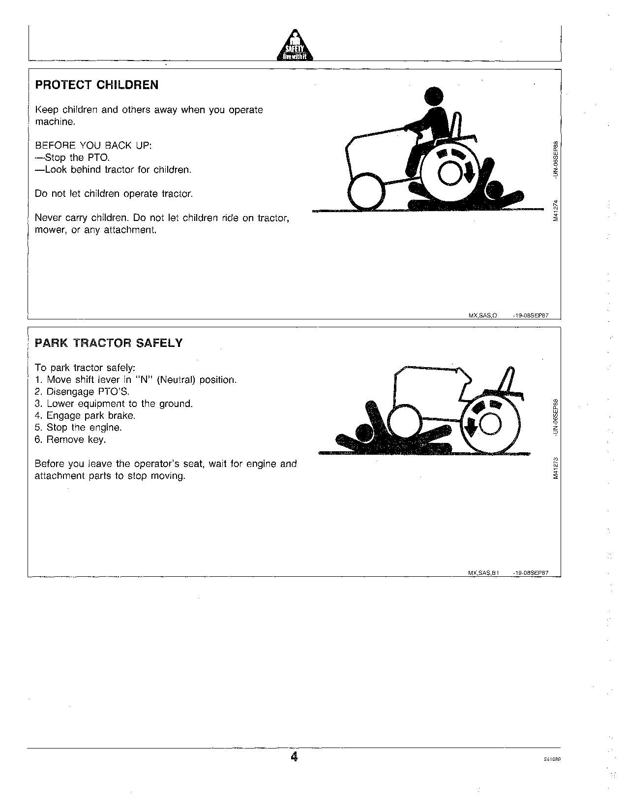 JOHN DEERE 332 TRACTOR OPERATORS MANUAL SER 010001-