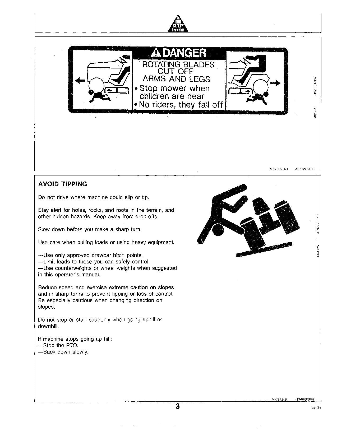 JOHN DEERE 332 TRACTOR OPERATORS MANUAL SER 010001-