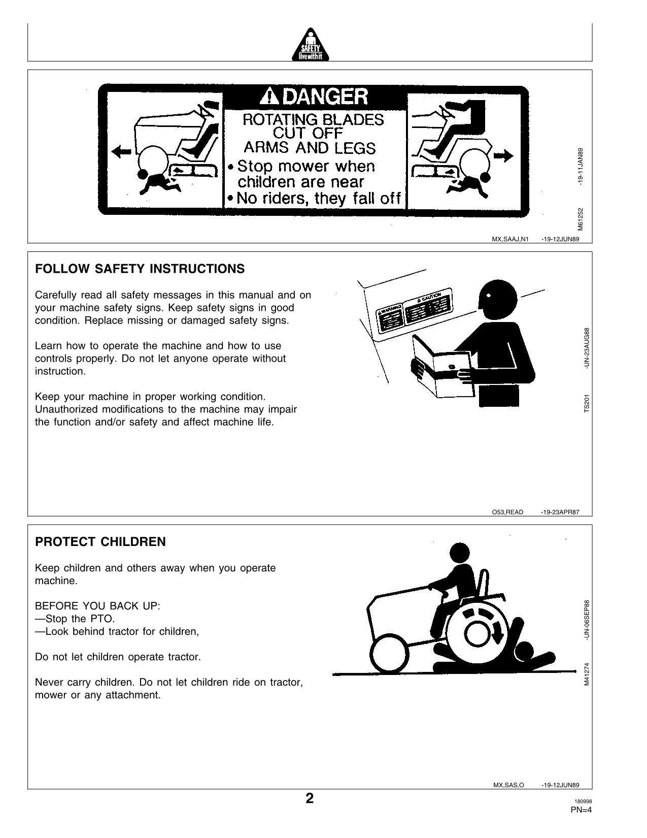 JOHN DEERE 430 TRACTOR OPERATORS MANUAL 010001-