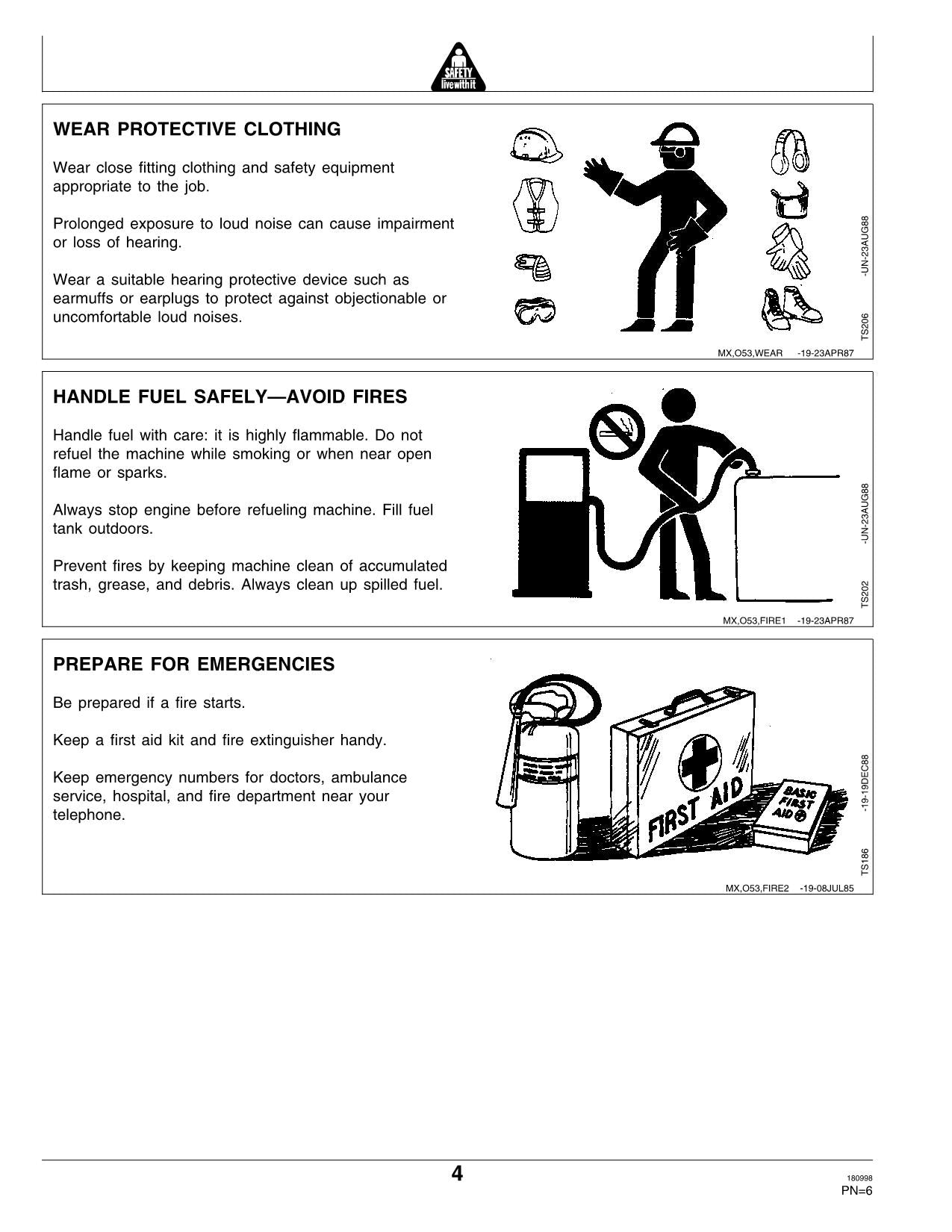 JOHN DEERE STX30 STX38 TRACTOR OPERATORS MANUAL