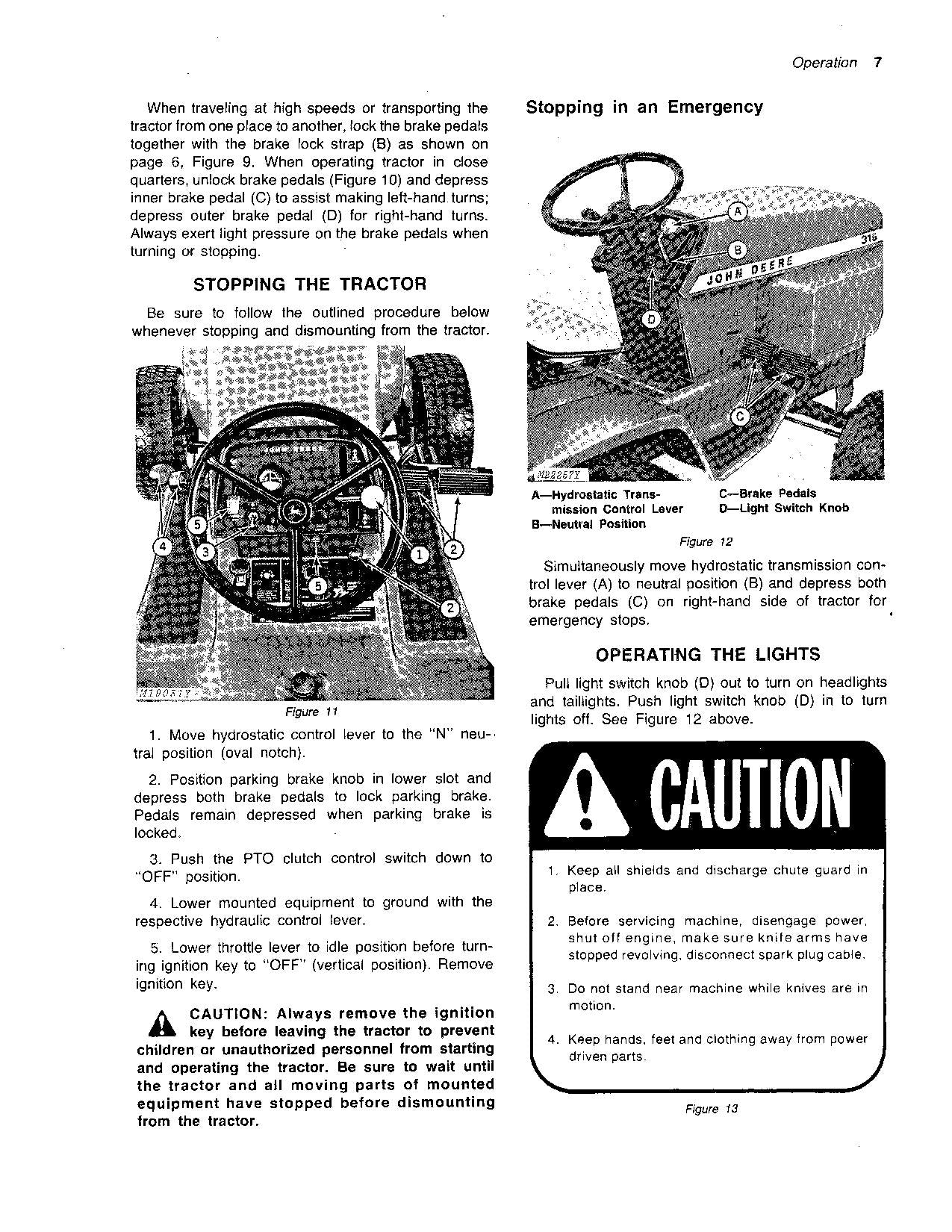 JOHN DEERE 316 TRAKTOR-BETRIEBSHANDBUCH