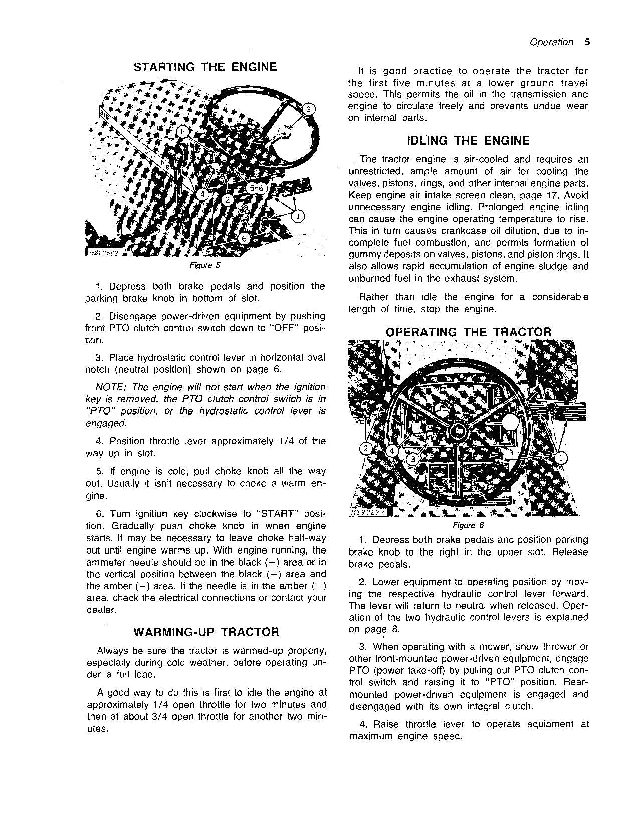 JOHN DEERE 316 TRACTOR OPERATORS MANUAL