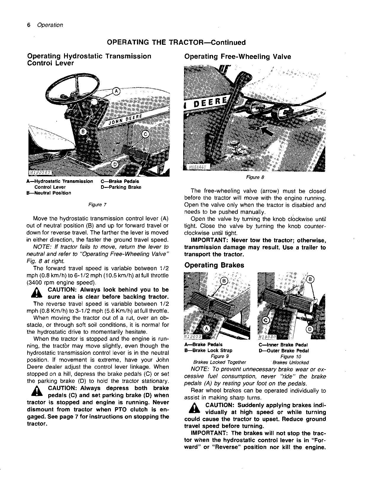 JOHN DEERE 316 TRACTOR OPERATORS MANUAL