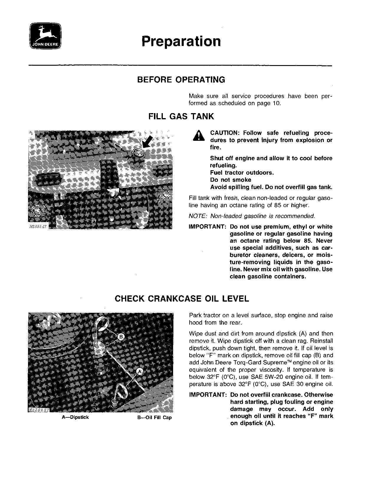 JOHN DEERE 317 TRACTOR OPERATORS MANUAL 095001-156000