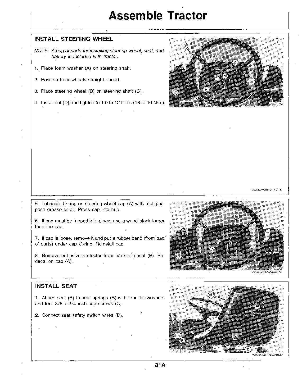 JOHN DEERE 400 TRACTOR OPERATORS MANUAL SER 095001-