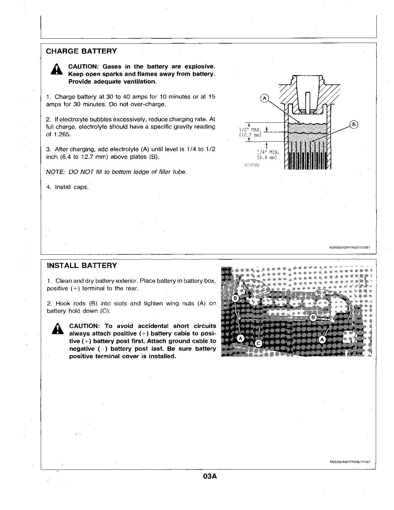 MANUEL D'UTILISATION DU TRACTEUR JOHN DEERE 400 SER 095001-