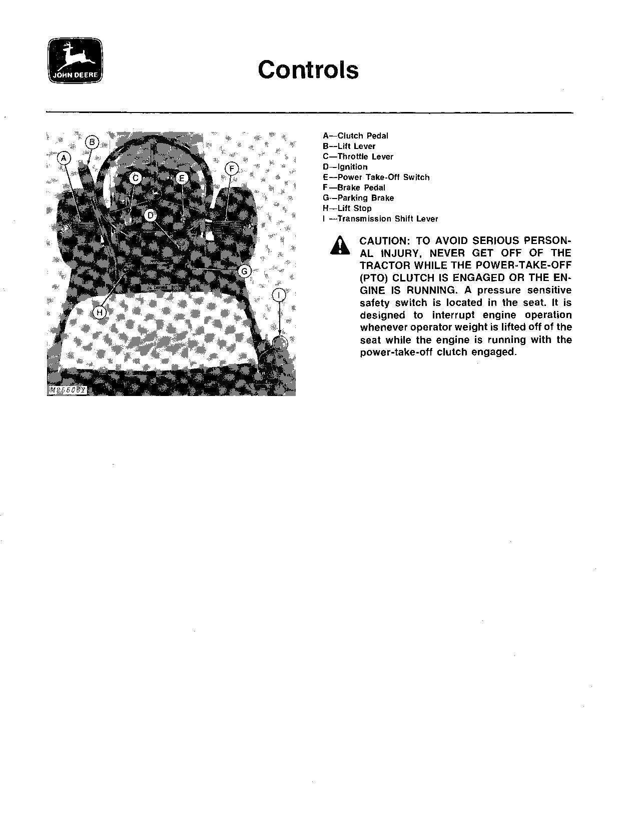 JOHN DEERE 108 111 TRACTOR OPERATORS MANUAL ser. 120001-190000