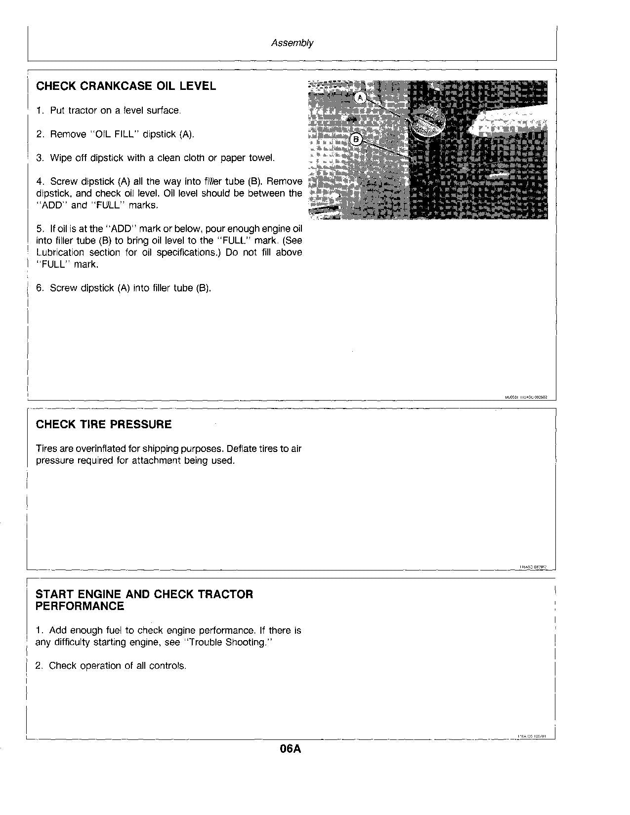 JOHN DEERE 116 TRACTOR OPERATORS MANUAL SER 222001 - 285000