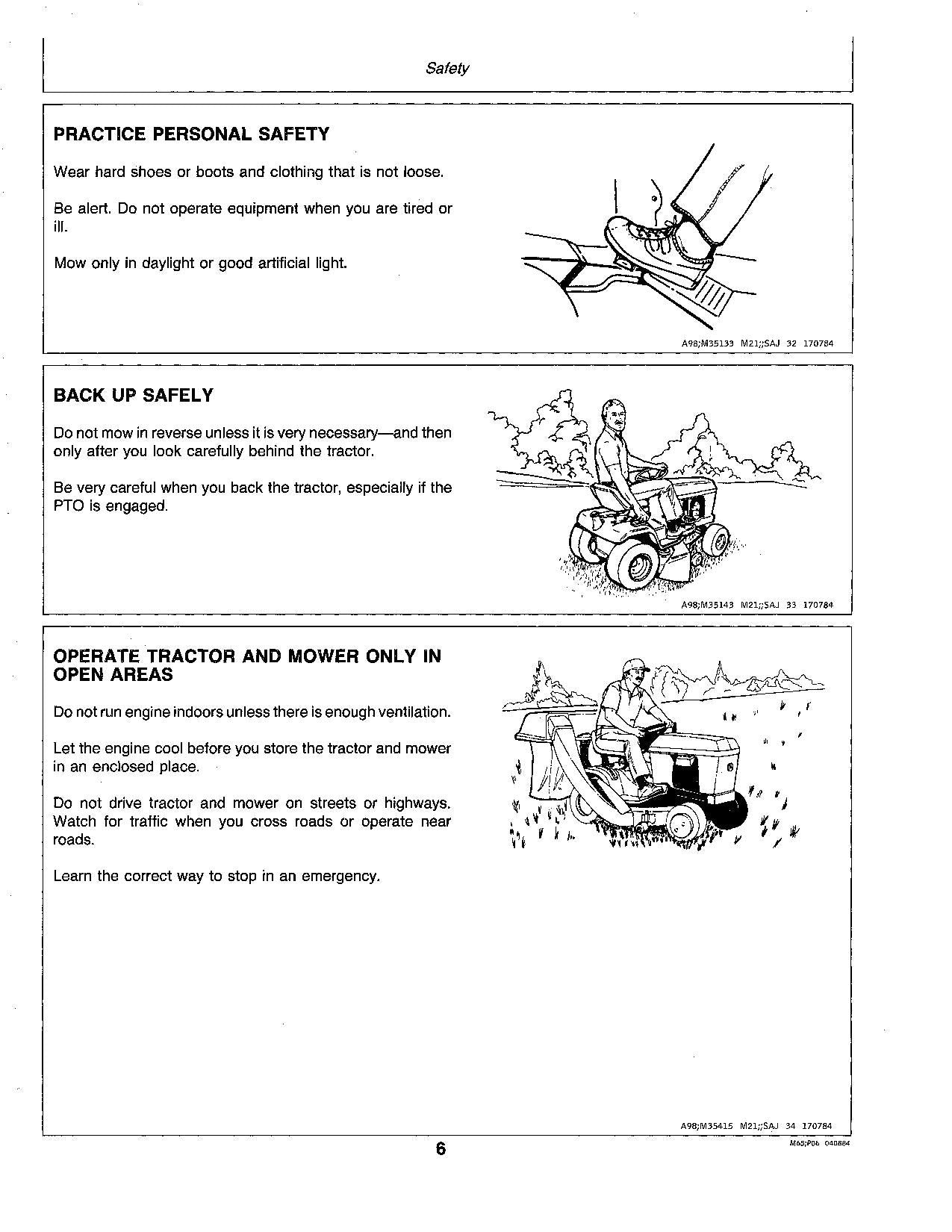 JOHN DEERE 108 111 112L 116 116H TRAKTOR-BETRIEBSHANDBUCH