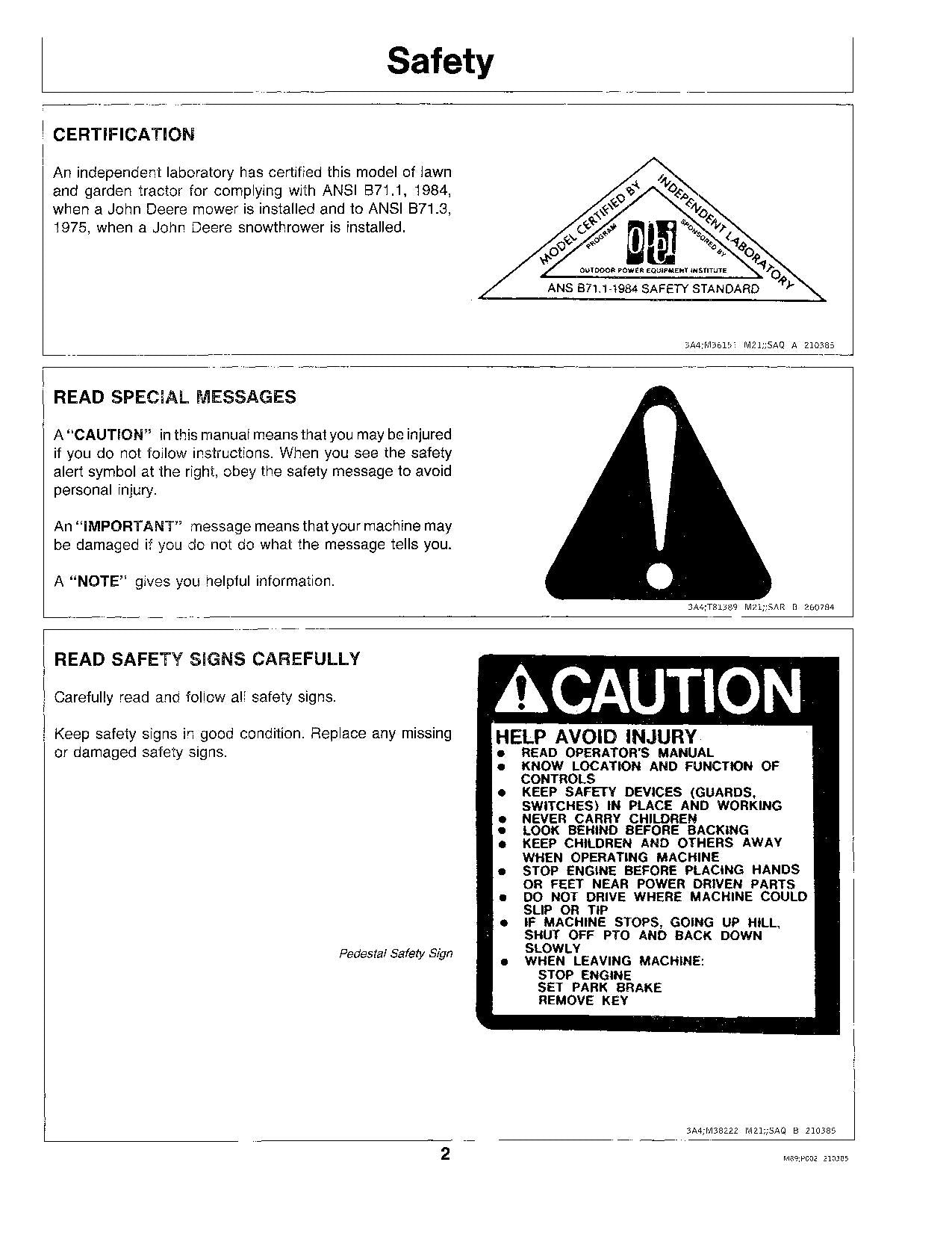 JOHN DEERE 330 TRACTOR OPERATORS MANUAL 360001-420000