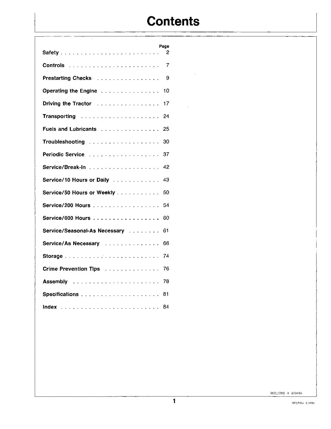 JOHN DEERE 330 TRACTOR OPERATORS MANUAL 360001-420000