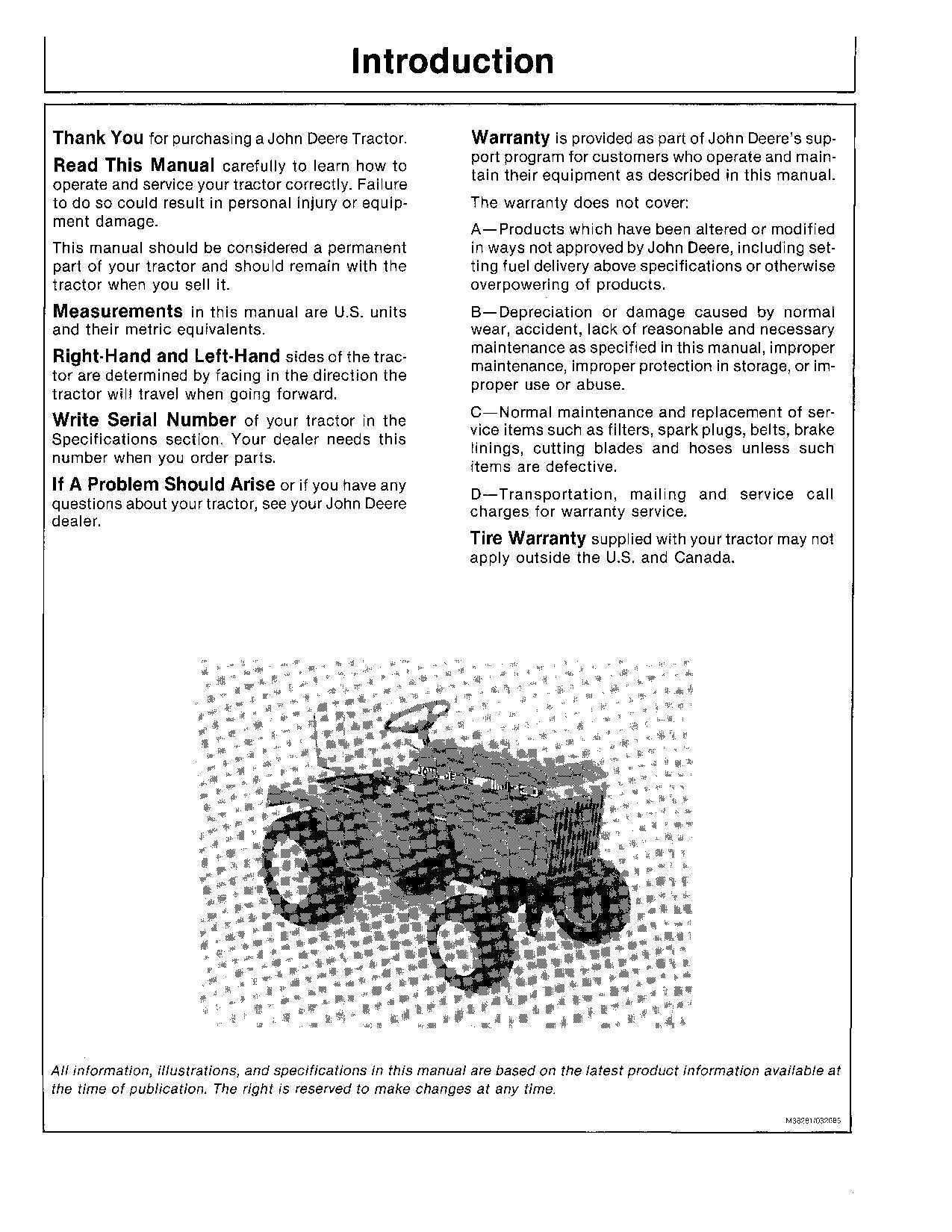 JOHN DEERE 330 TRACTOR OPERATORS MANUAL 360001-420000