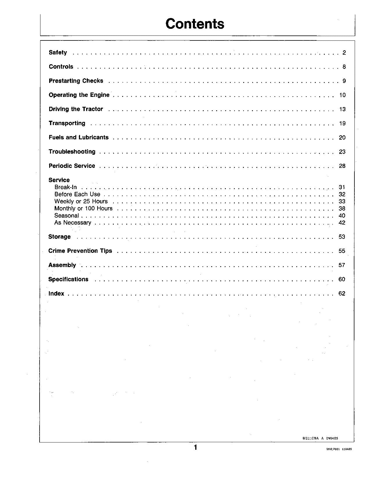 JOHN DEERE 210 212 214 216 TRACTOR OPERATORS MANUAL 360001-420000 360001-