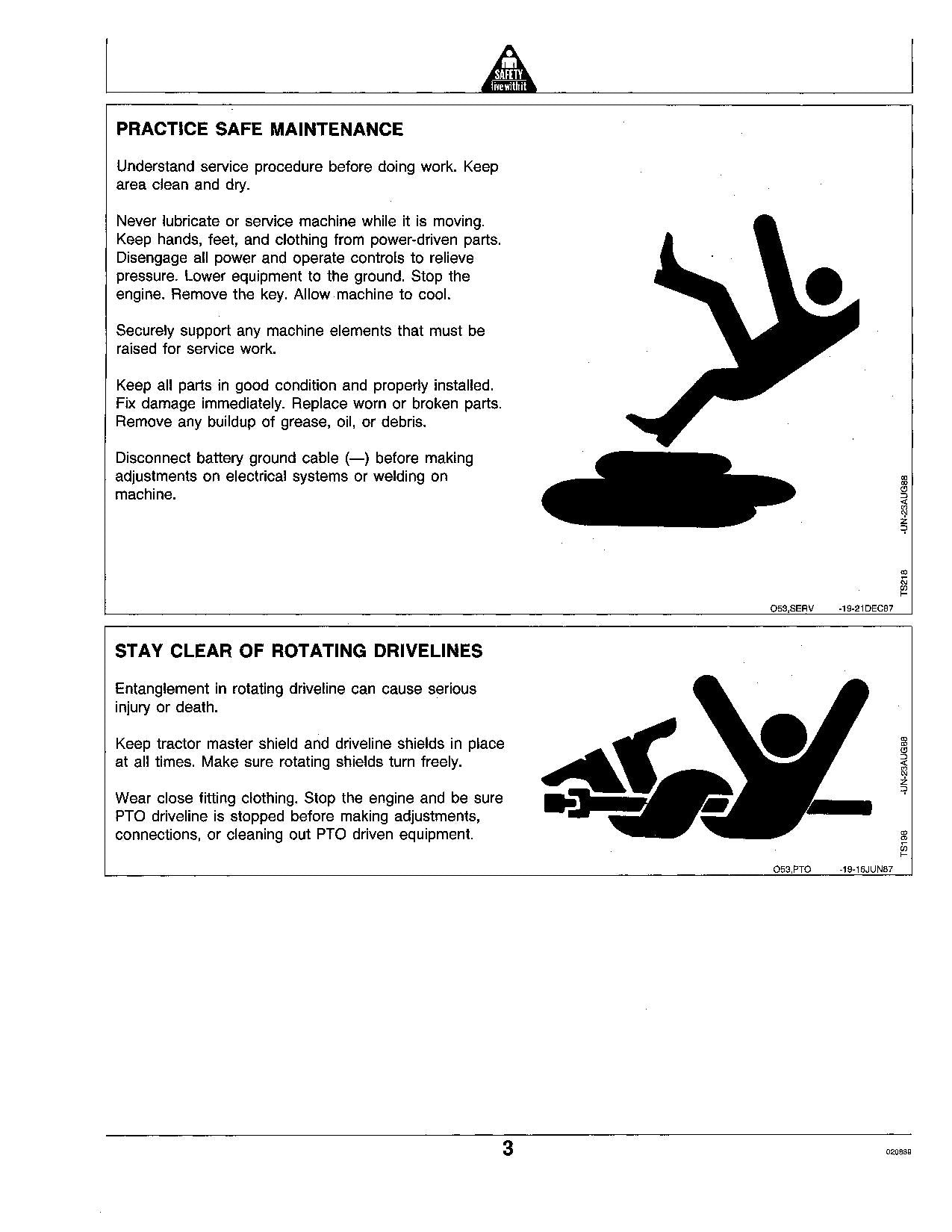 JOHN DEERE 655 755 855 955 TRACTOR OPERATORS MANUAL