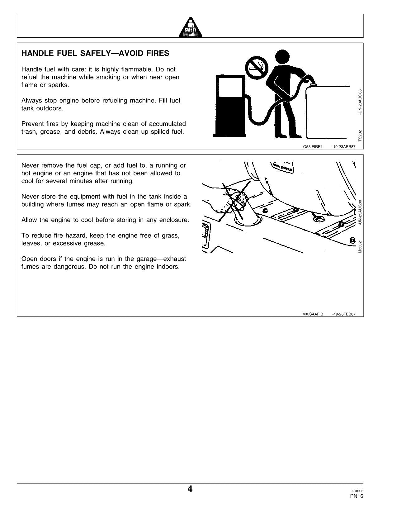 JOHN DEERE 322 TRACTOR OPERATORS MANUAL 010001-475000