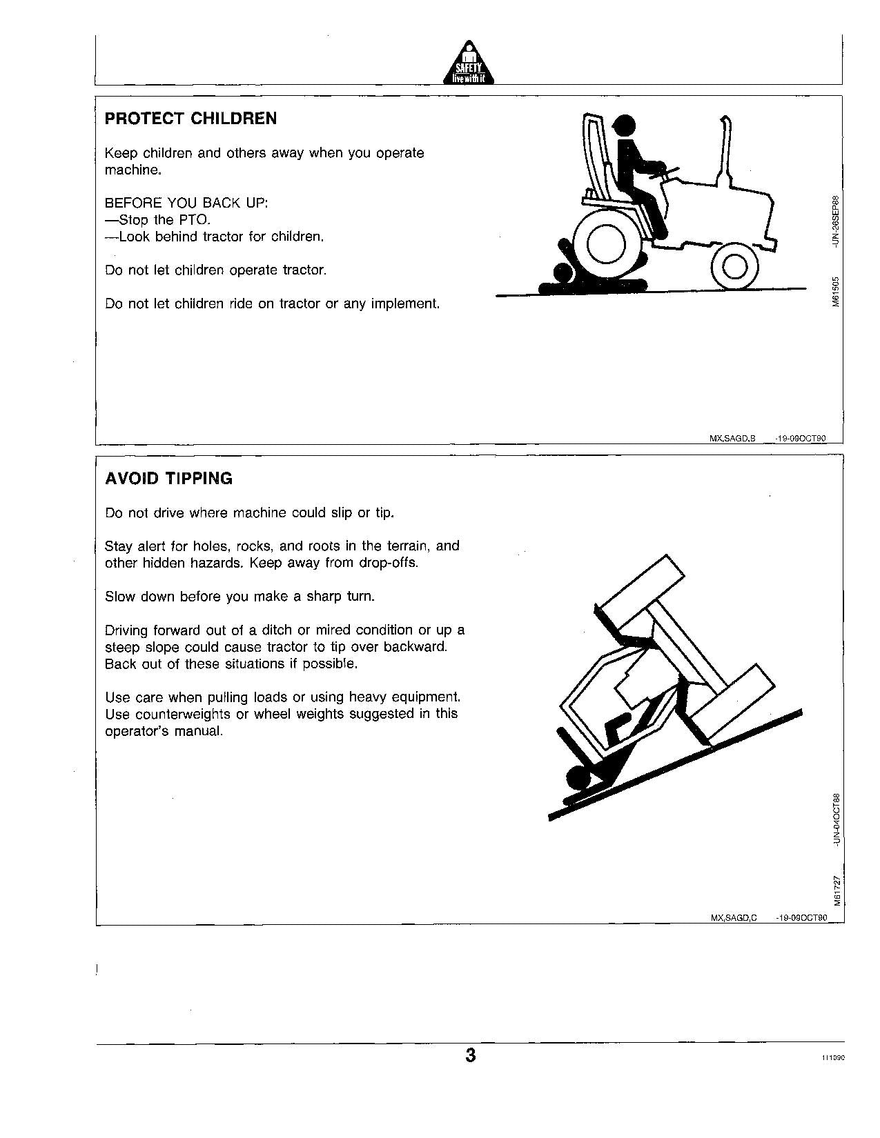 JOHN DEERE 670 770 TRAKTOR BEDIENUNGSANLEITUNG 100001-