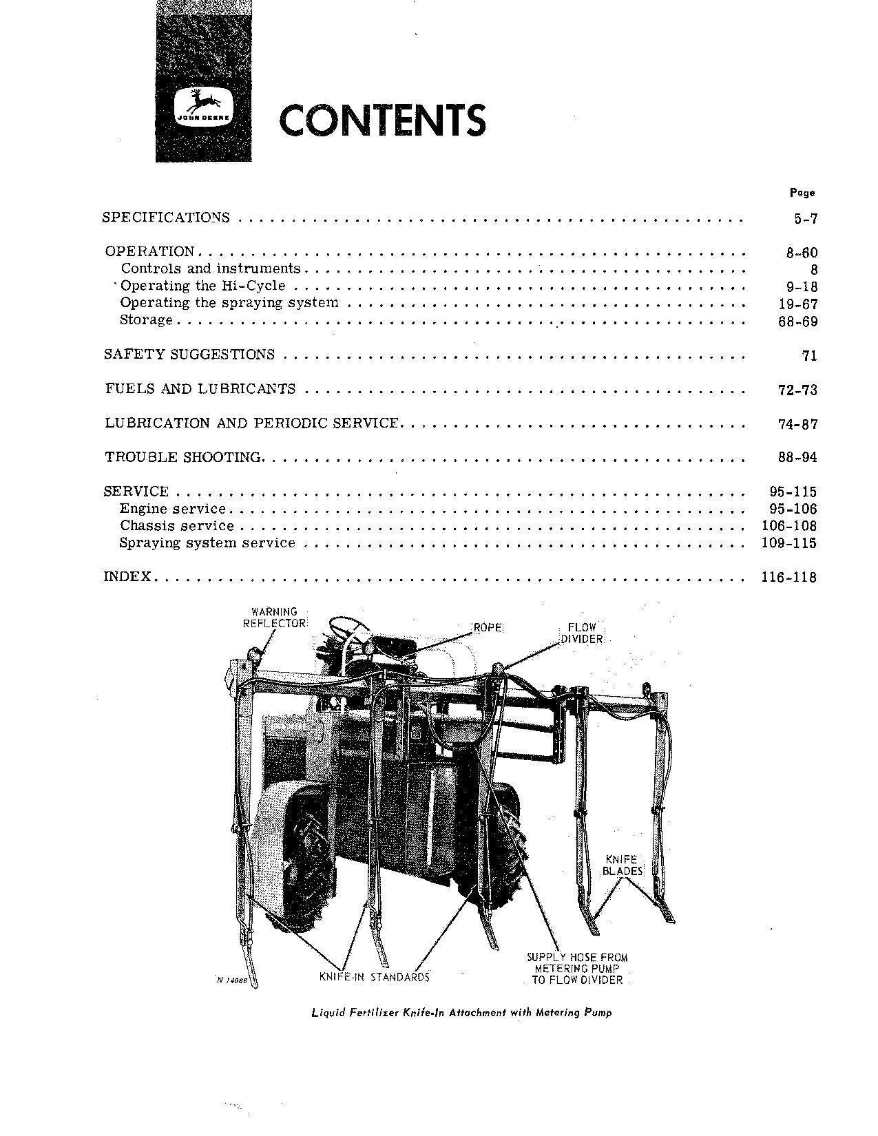 JOHN DEERE 600 700 TRAKTOR-BETRIEBSHANDBUCH