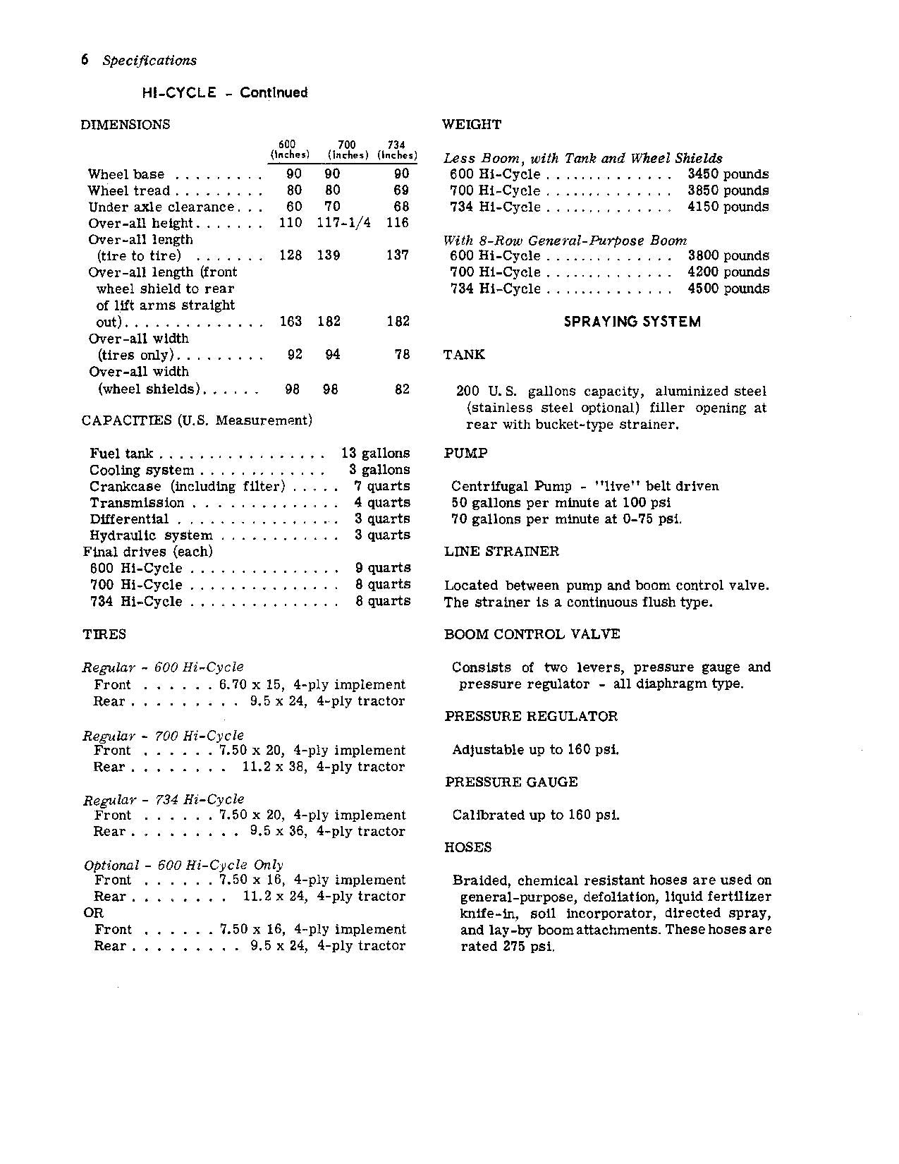 JOHN DEERE 600 700 734 TRACTOR OPERATORS MANUAL