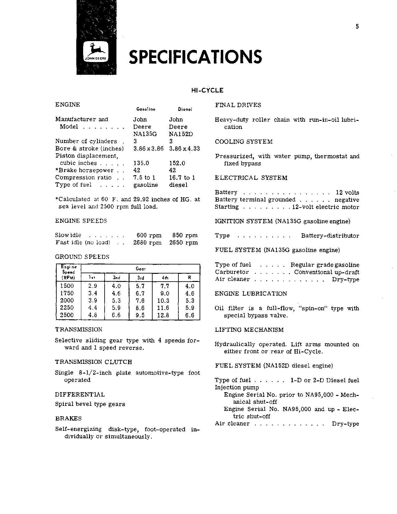 MANUEL D'UTILISATION DU TRACTEUR JOHN DEERE 600 700 734