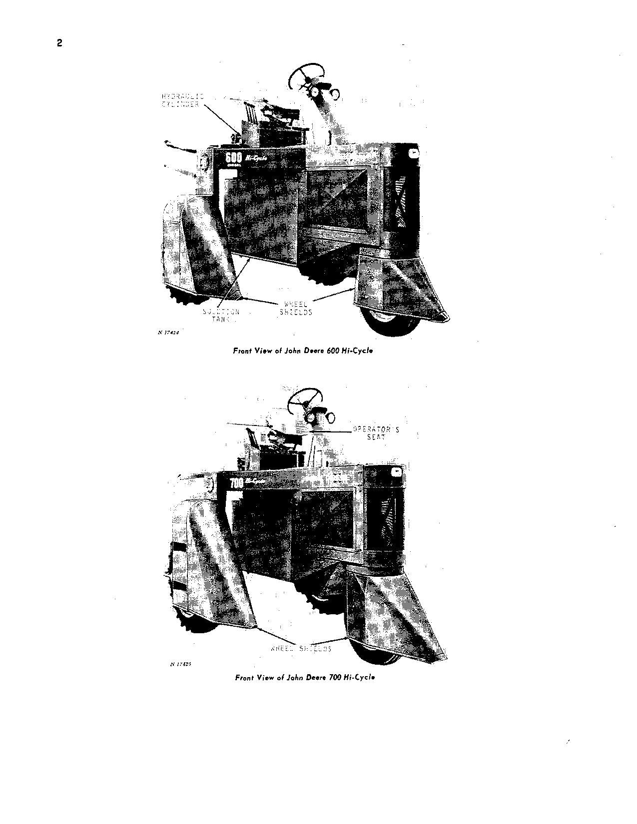 JOHN DEERE 600 700 734 TRACTOR OPERATORS MANUAL