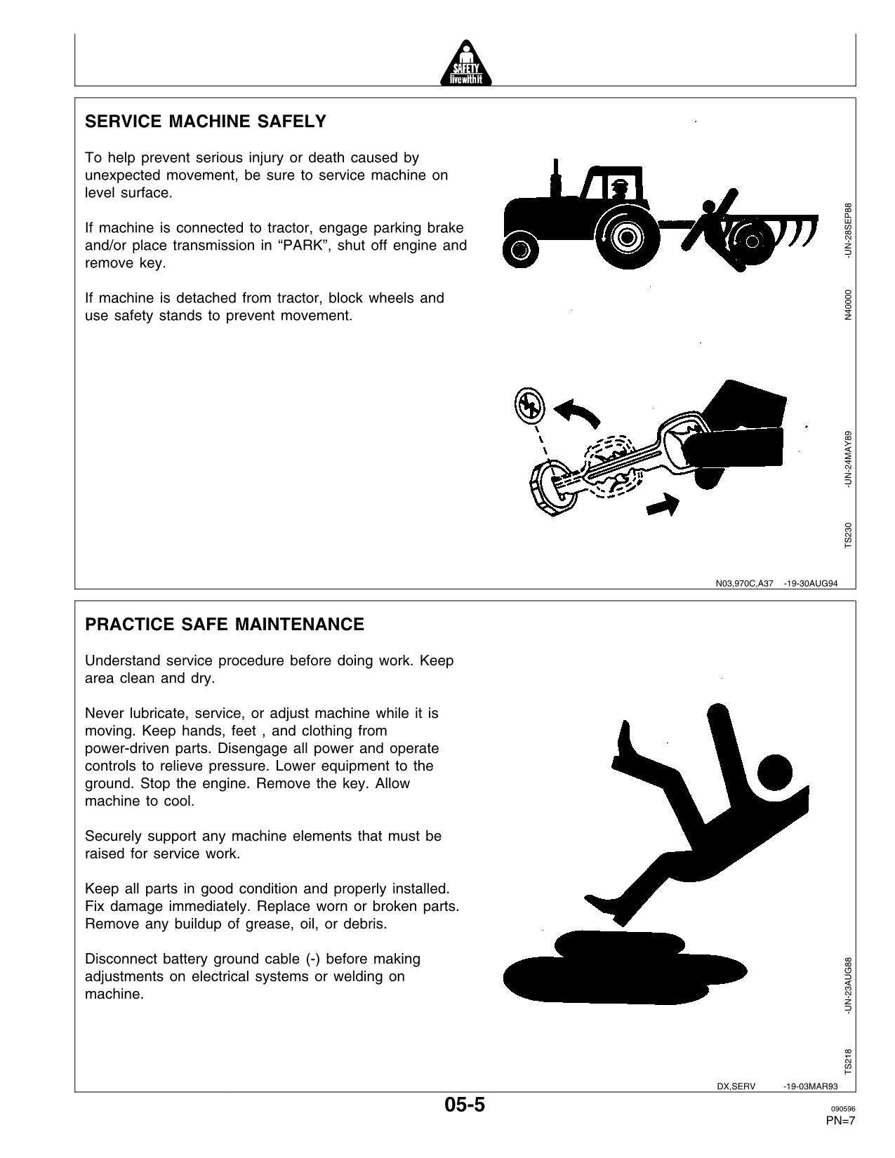 JOHN DEERE 875 4450 8450 4850 4050 4560 4760 4960 4055 TRAKTOR-BETRIEBSHANDBUCH