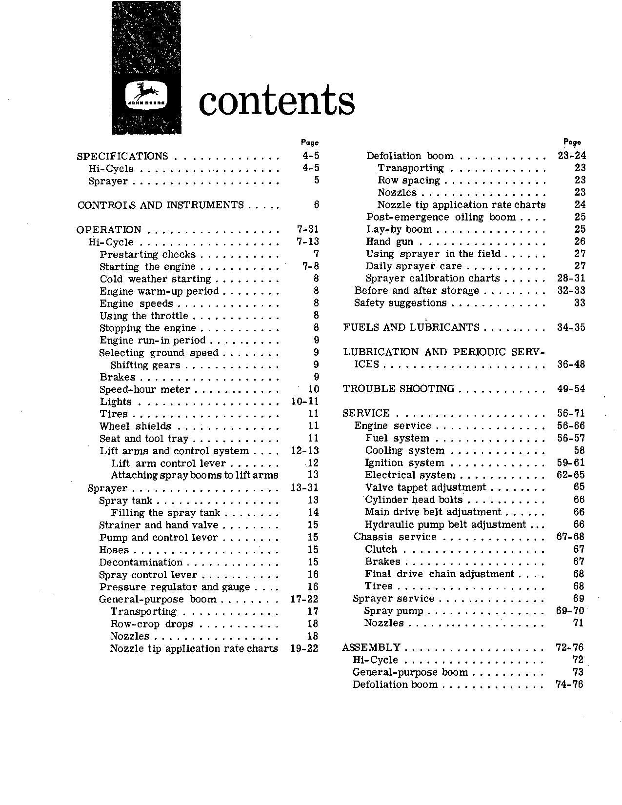 JOHN DEERE 600 TRACTOR OPERATORS MANUAL 000100-000300