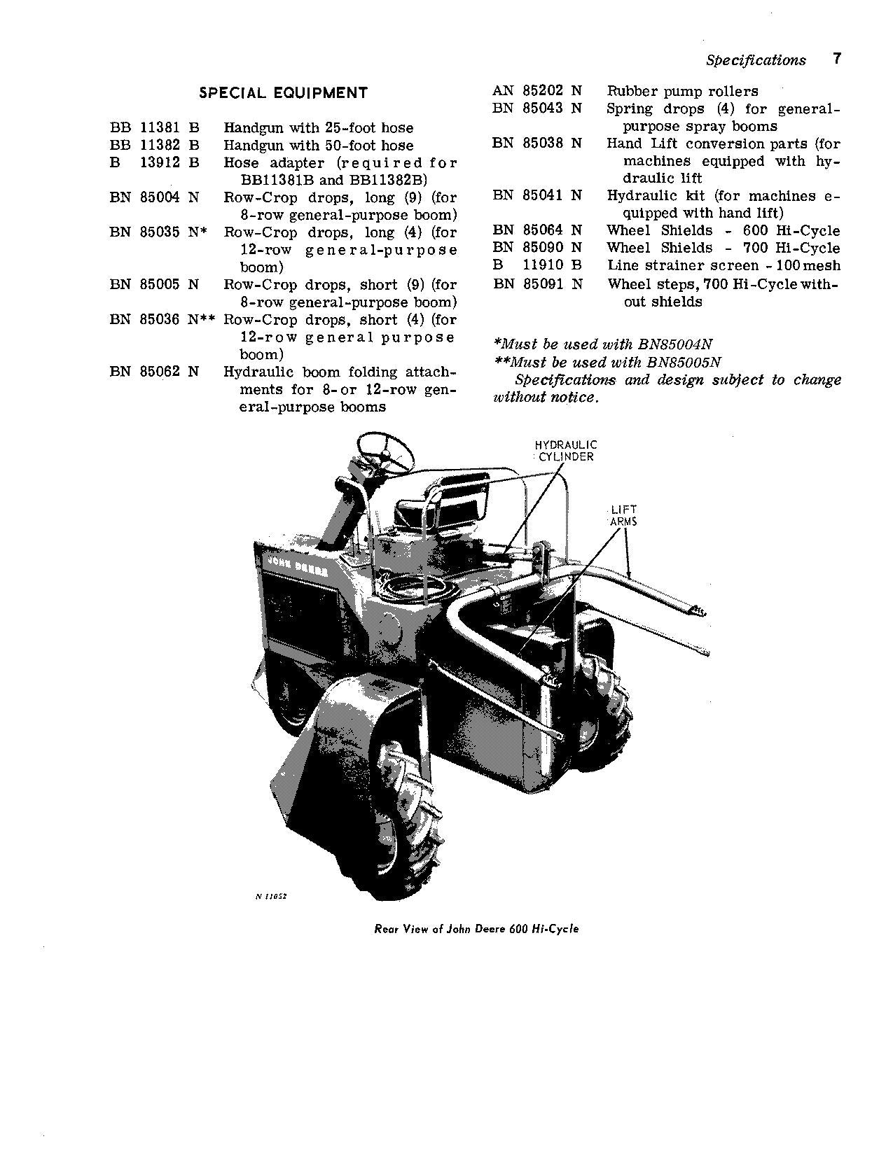 JOHN DEERE 700 TRACTOR OPERATORS MANUAL