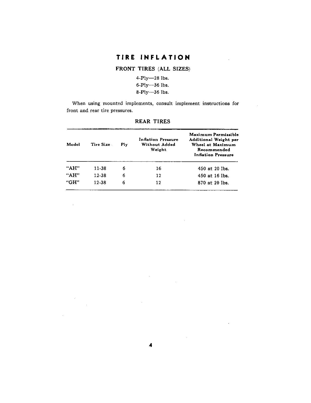 JOHN DEERE AH GH TRACTOR OPERATORS MANUAL