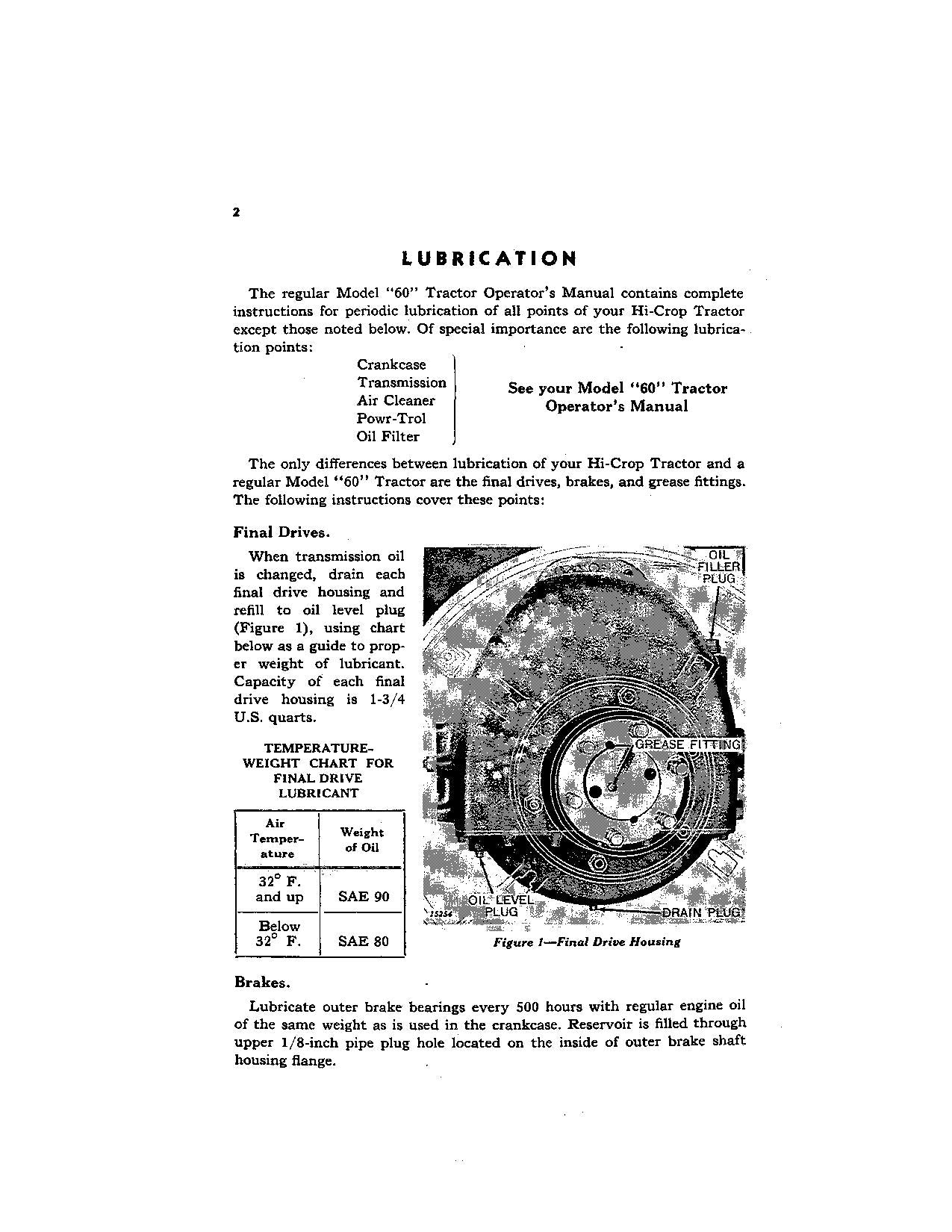 JOHN DEERE 60 TRACTOR OPERATORS MANUAL OMR2018