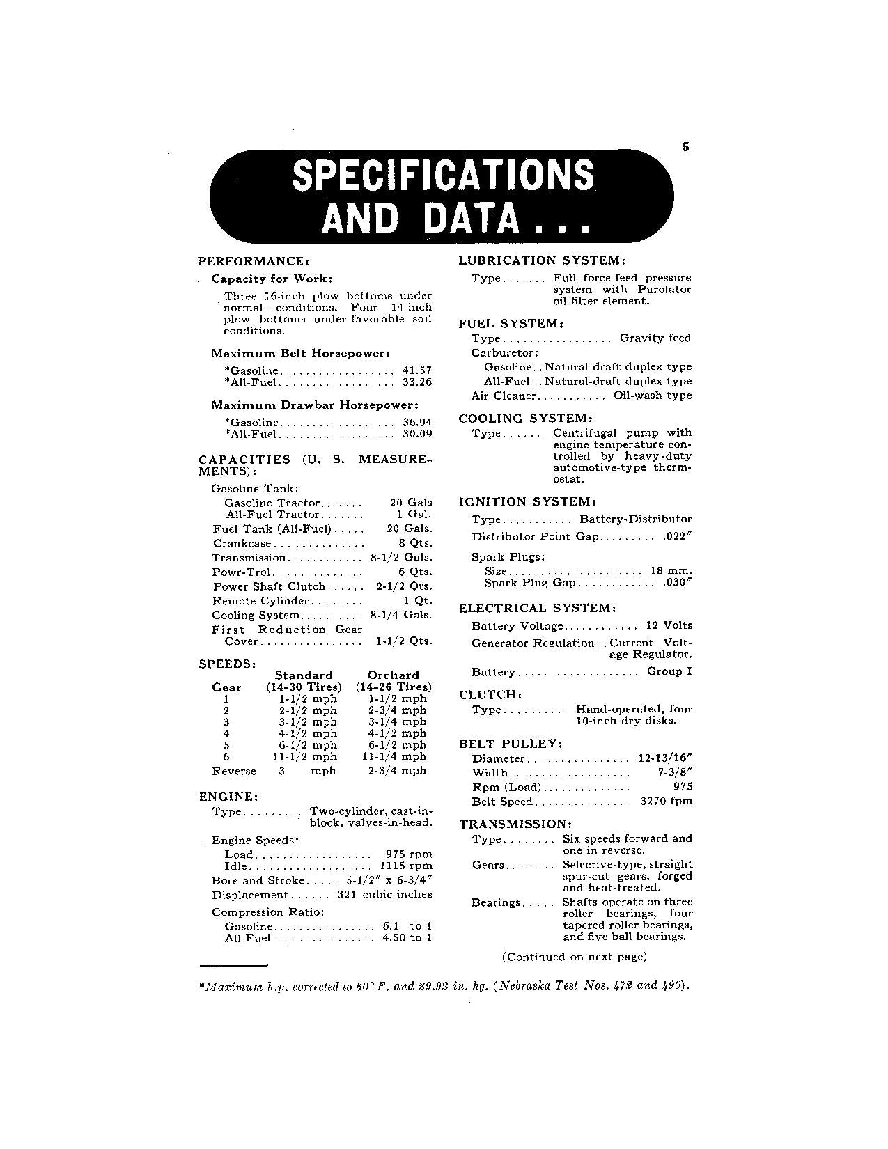 JOHN DEERE 60 TRACTOR OPERATORS MANUAL 6000001-6199999 6000001-6042999