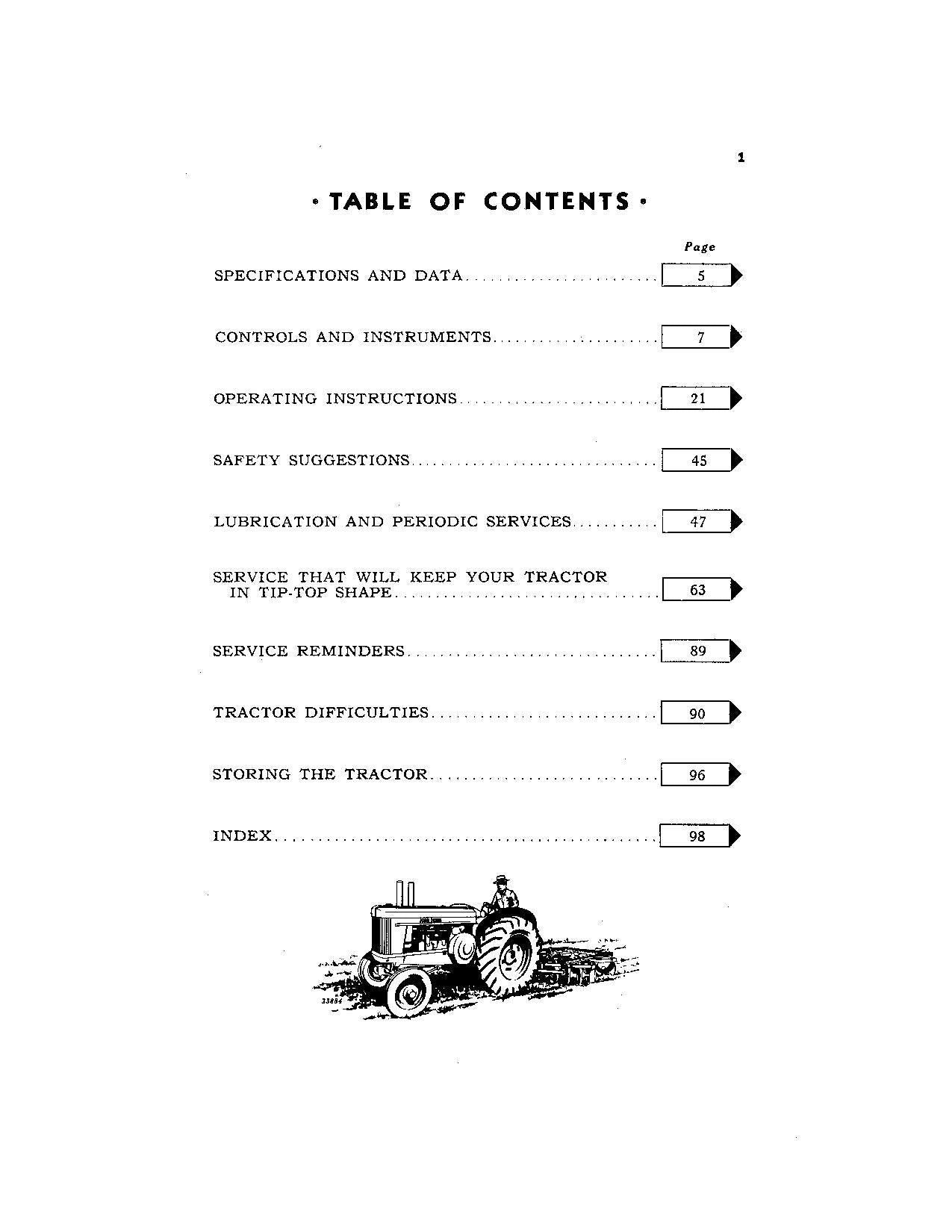 JOHN DEERE 60 TRAKTOR BEDIENUNGSANLEITUNG 6000001-6199999 6000001-6042999