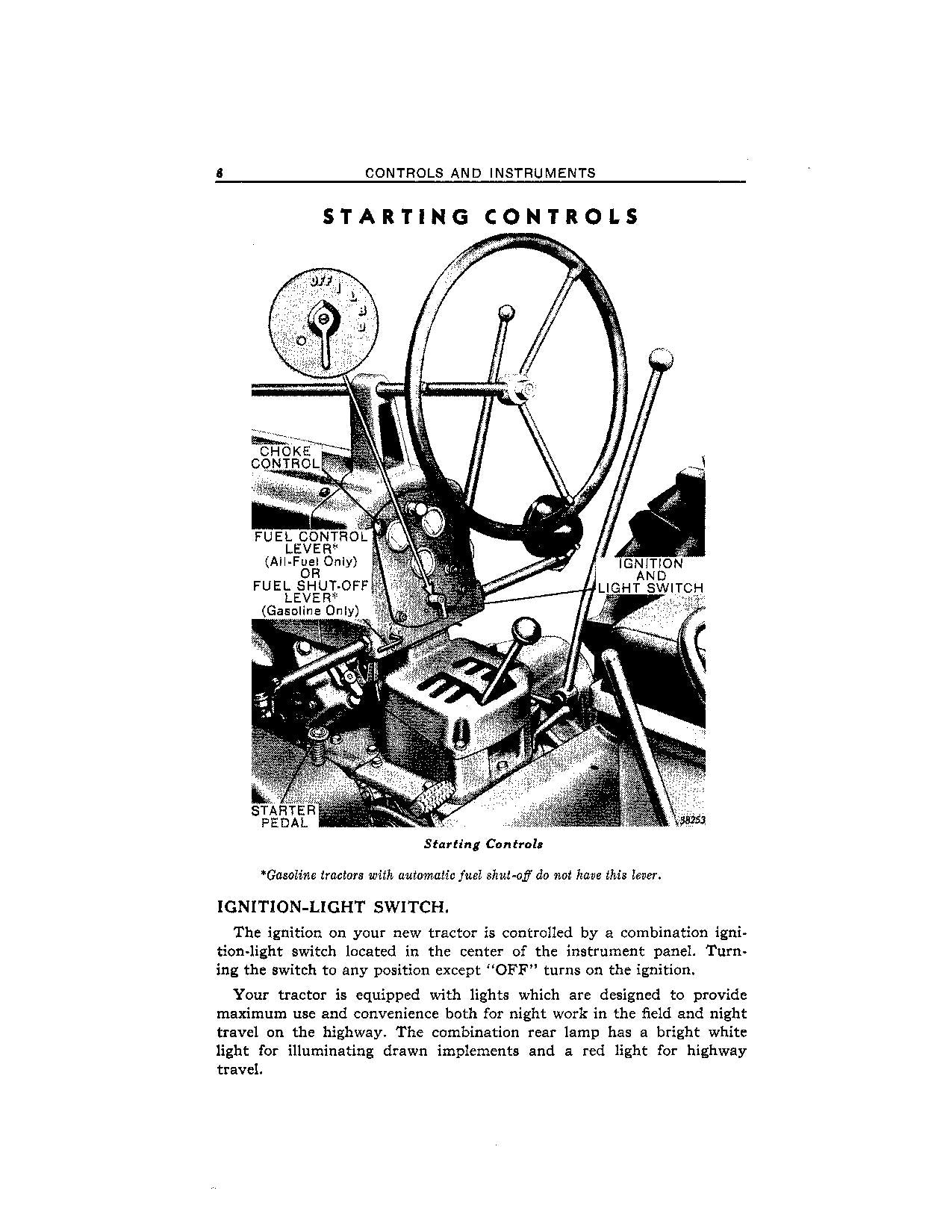 MANUEL D'UTILISATION DU TRACTEUR JOHN DEERE 50 SN500001-