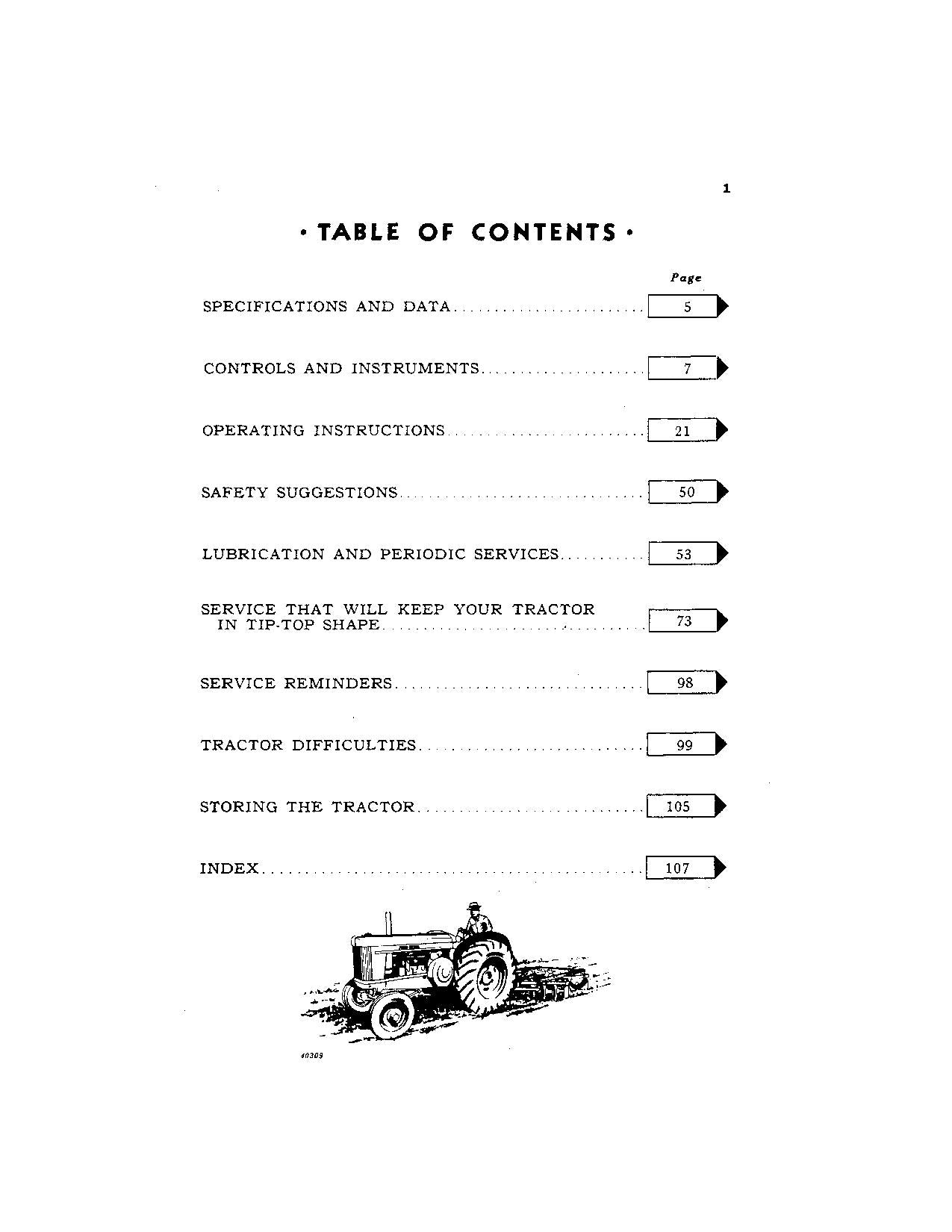 MANUEL D'UTILISATION DU TRACTEUR JOHN DEERE 60 6043000-