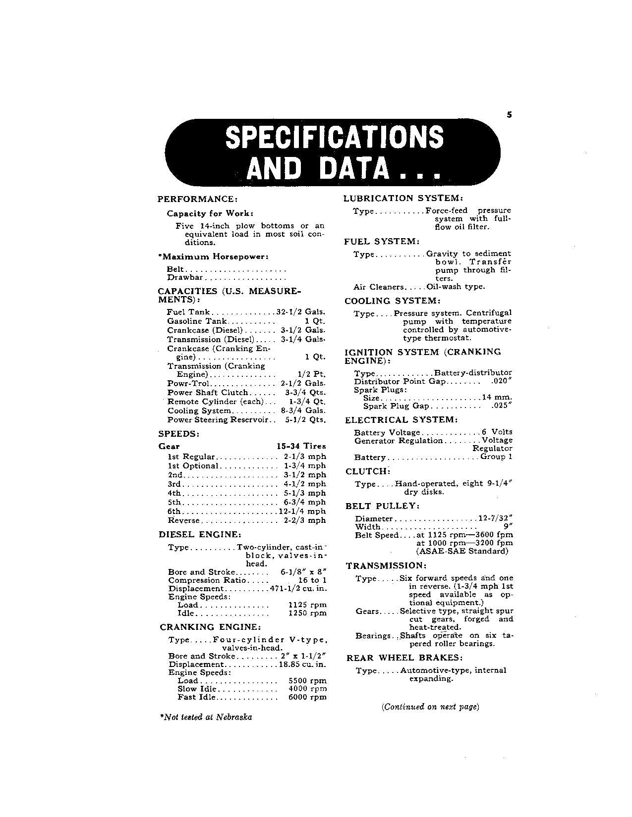 JOHN DEERE 80 TRACTOR OPERATORS MANUAL